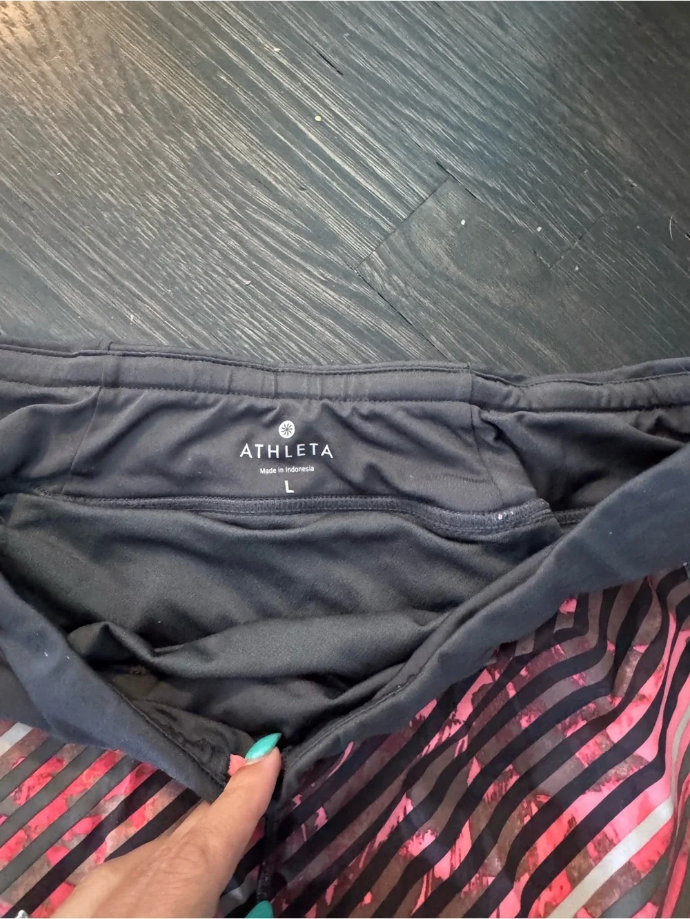 Women's Athleta Pink Striped Active Shorts